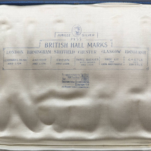 1935年 英国ヴィンテージ 純銀製 マルチホールマーク ティースプーン6本セット ケース入り
